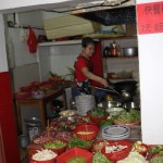 she fries everything you want for 7 Yuen/80 Cent